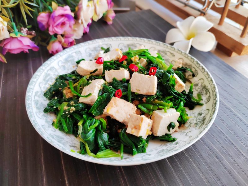 菠菜拌豆腐的家常做法 菠菜拌豆腐怎么做好吃